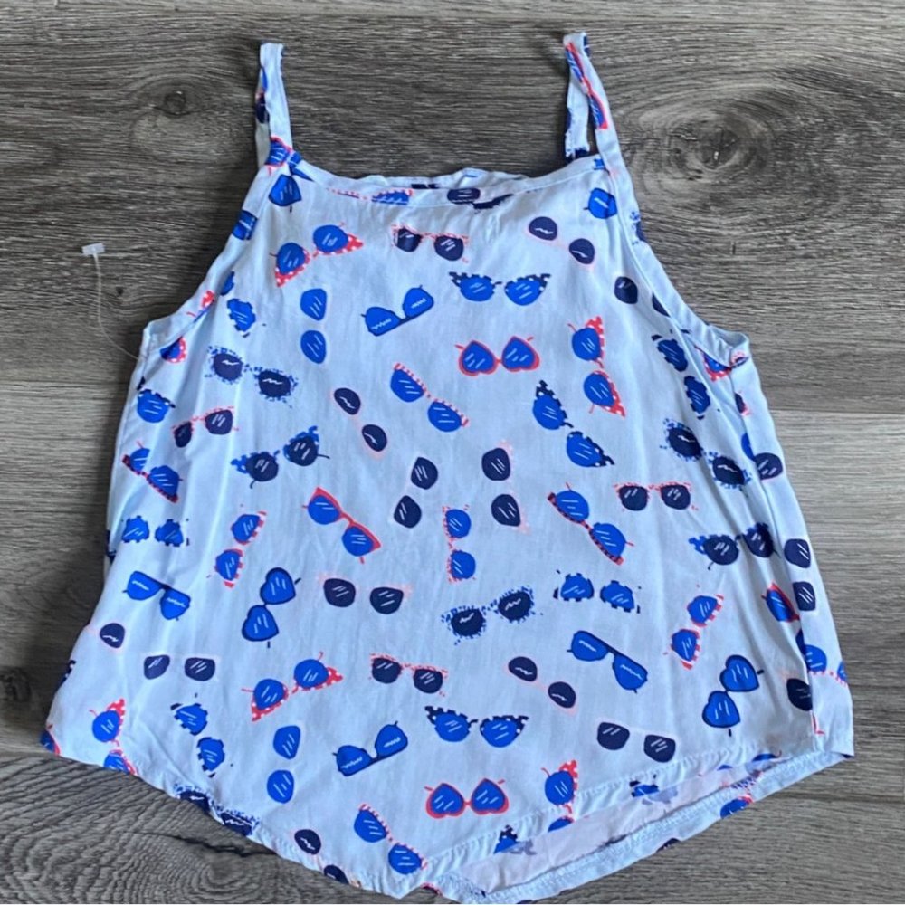 NWOT Epic Threads Girls Light Weight Flowy Tank Top-Blue-Size 4T - Picture 4 of 4